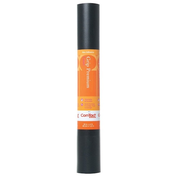 Wonderliner Con-Tact Grip Premium 4 ft. L X 18 in. W Black Non-Adhesive Shelf Liner 04F-C6U51-06 - main